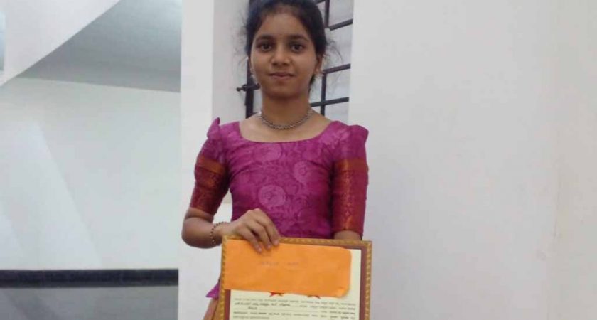 Sanjana S Wins 1st Place in District Level Makkala Habba